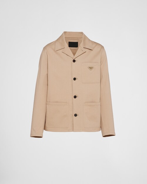 Khaki Single-breasted stretch cotton 