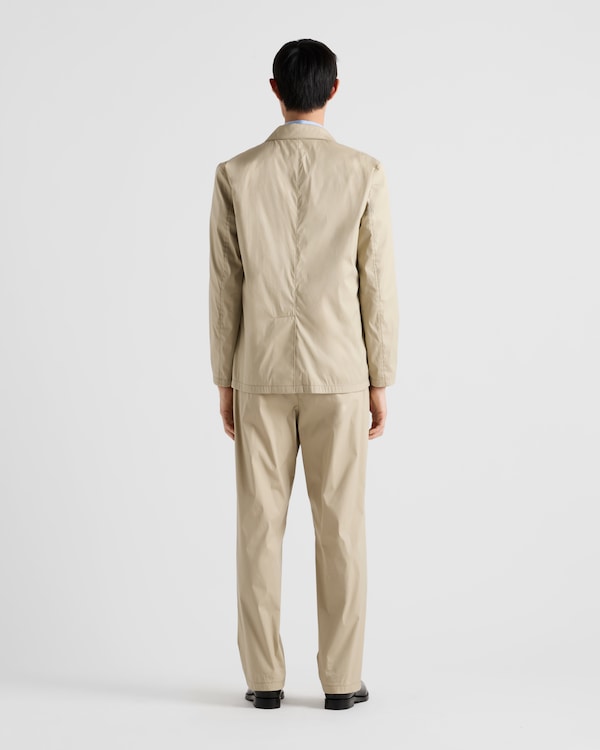 Einreihige Jacke aus Baumwollmischung Einreihige Jacke aus Baumwollmischung