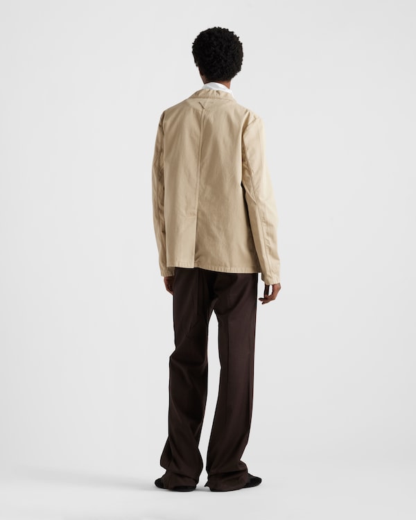 Einreihige Jacke aus Baumwolle Einreihige Jacke aus Baumwolle