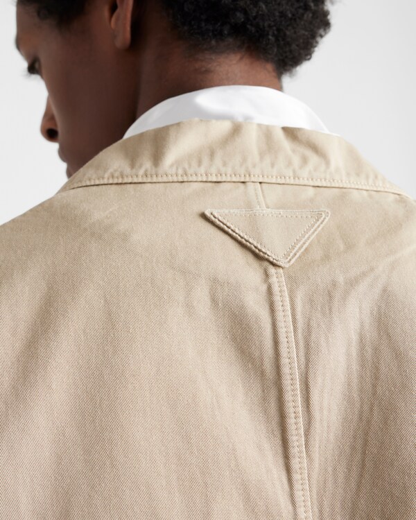 Einreihige Jacke aus Baumwolle Einreihige Jacke aus Baumwolle