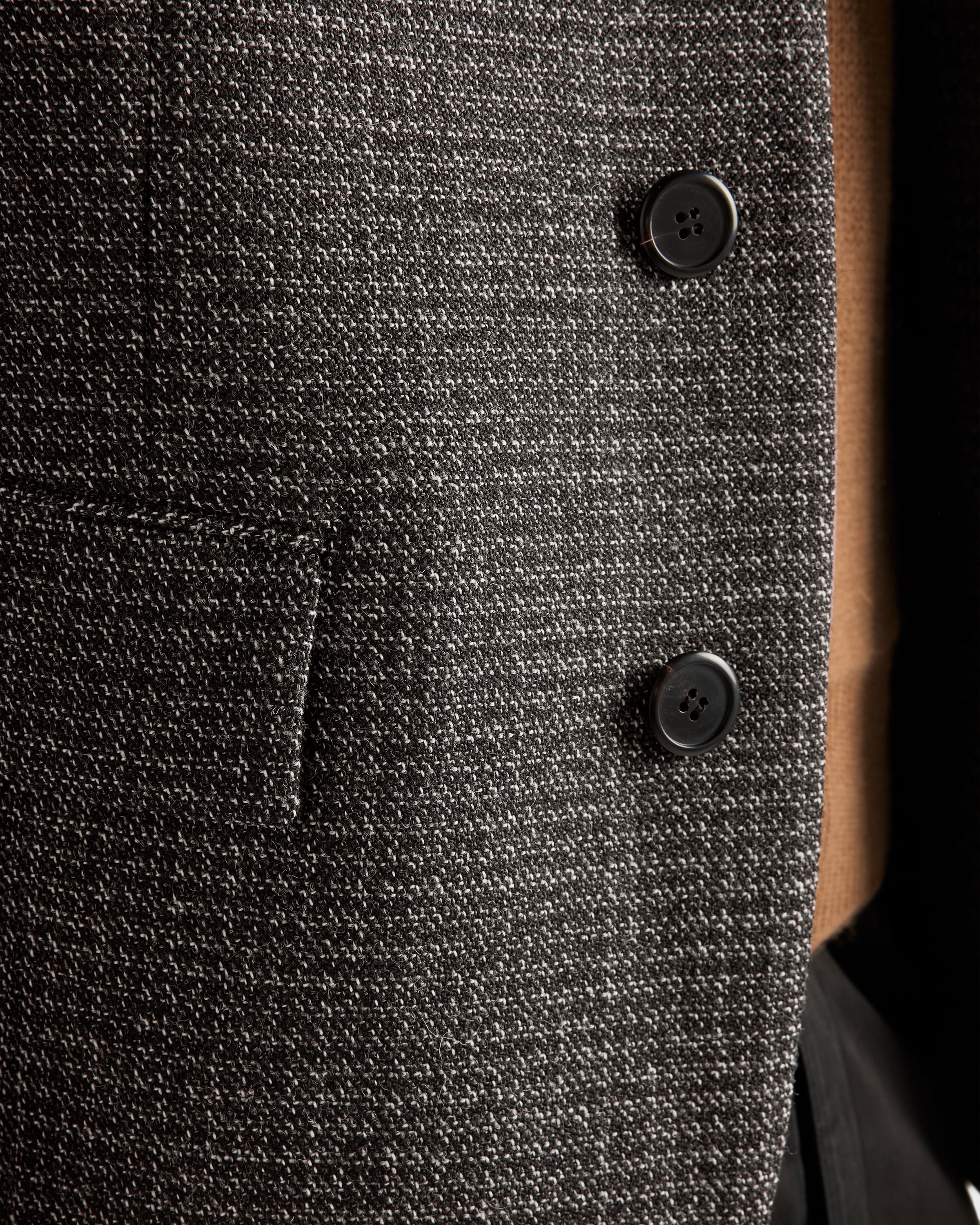 Single-breasted wool jacket