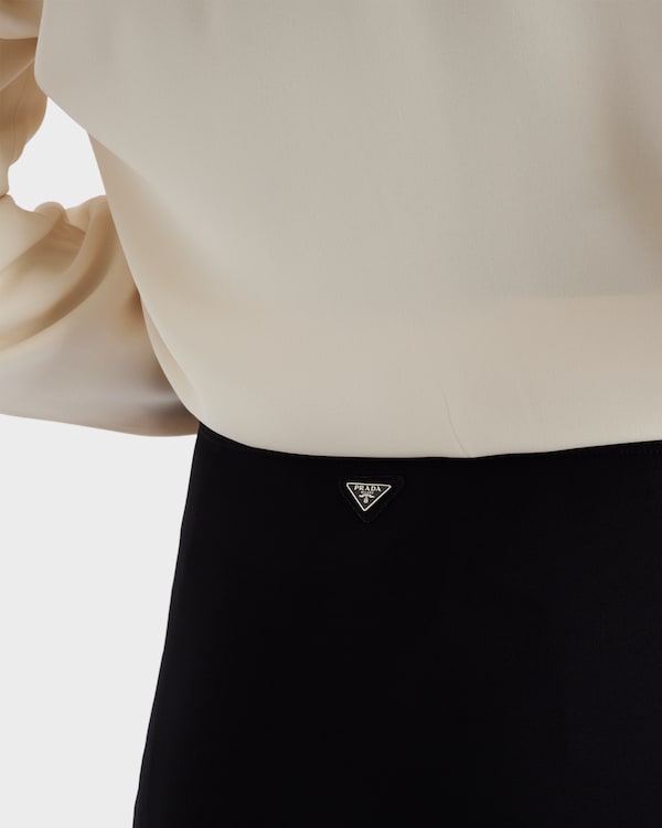 Sottogonna in tessuto stretch - Nero Sottogonna in tessuto stretch - Nero