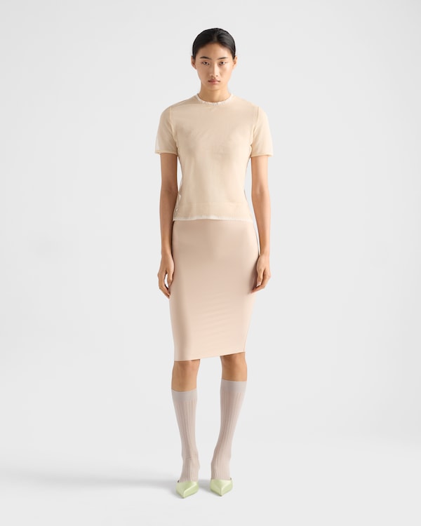 Sottogonna in tessuto stretch Sottogonna in tessuto stretch