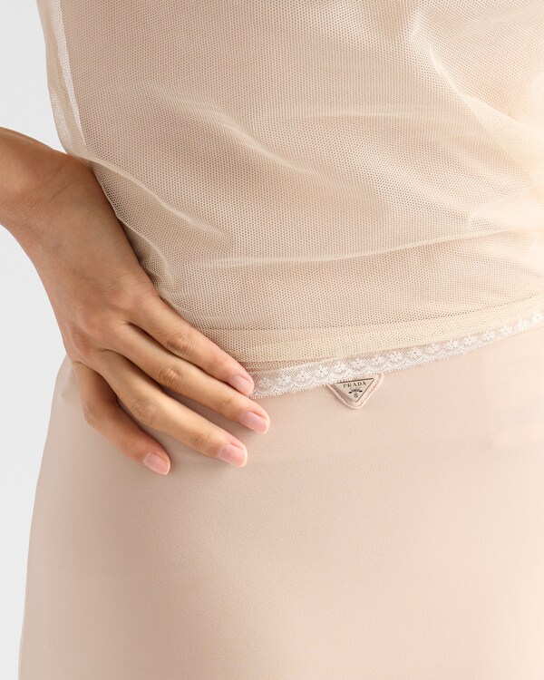 Sottogonna in tessuto stretch Sottogonna in tessuto stretch