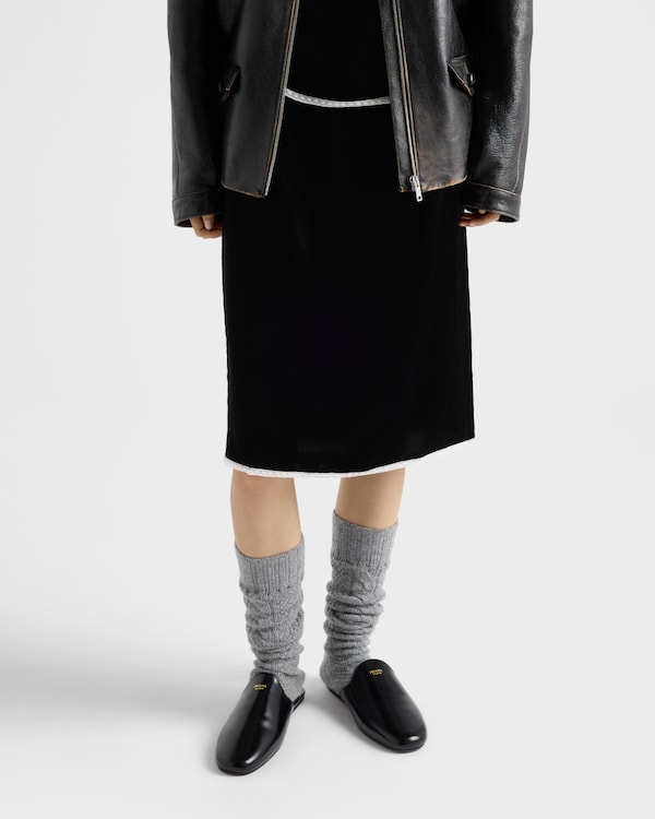 Velvet underskirt - Black Velvet underskirt - Black