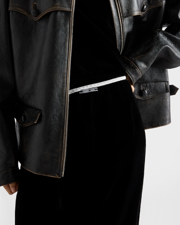 Velvet underskirt - Black Velvet underskirt - Black