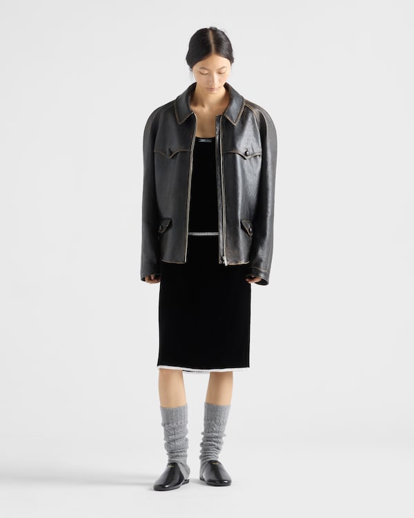 Velvet underskirt - Black Velvet underskirt - Black