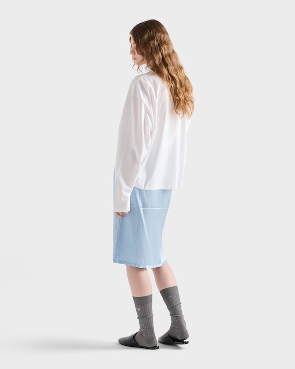 Vintage-look satin underskirt - Lake Blue Vintage-look satin underskirt - Lake Blue