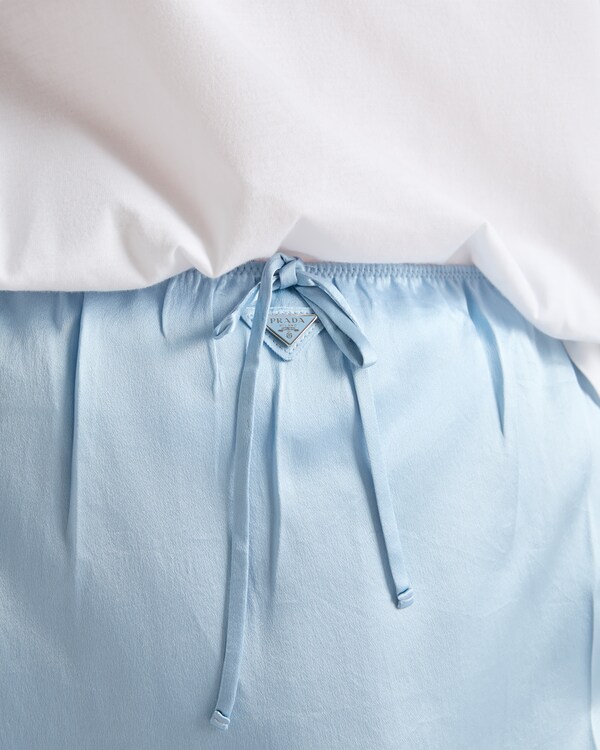 Vintage-look satin underskirt - Lake Blue Vintage-look satin underskirt - Lake Blue