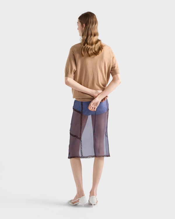Organza intarsia underskirt - Navy Organza intarsia underskirt - Navy