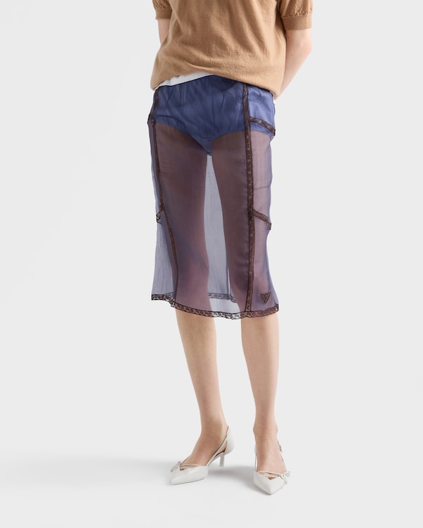 Organza intarsia underskirt - Navy Organza intarsia underskirt - Navy