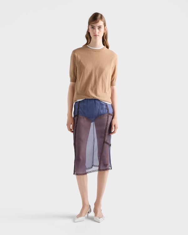 Organza intarsia underskirt - Navy Organza intarsia underskirt - Navy