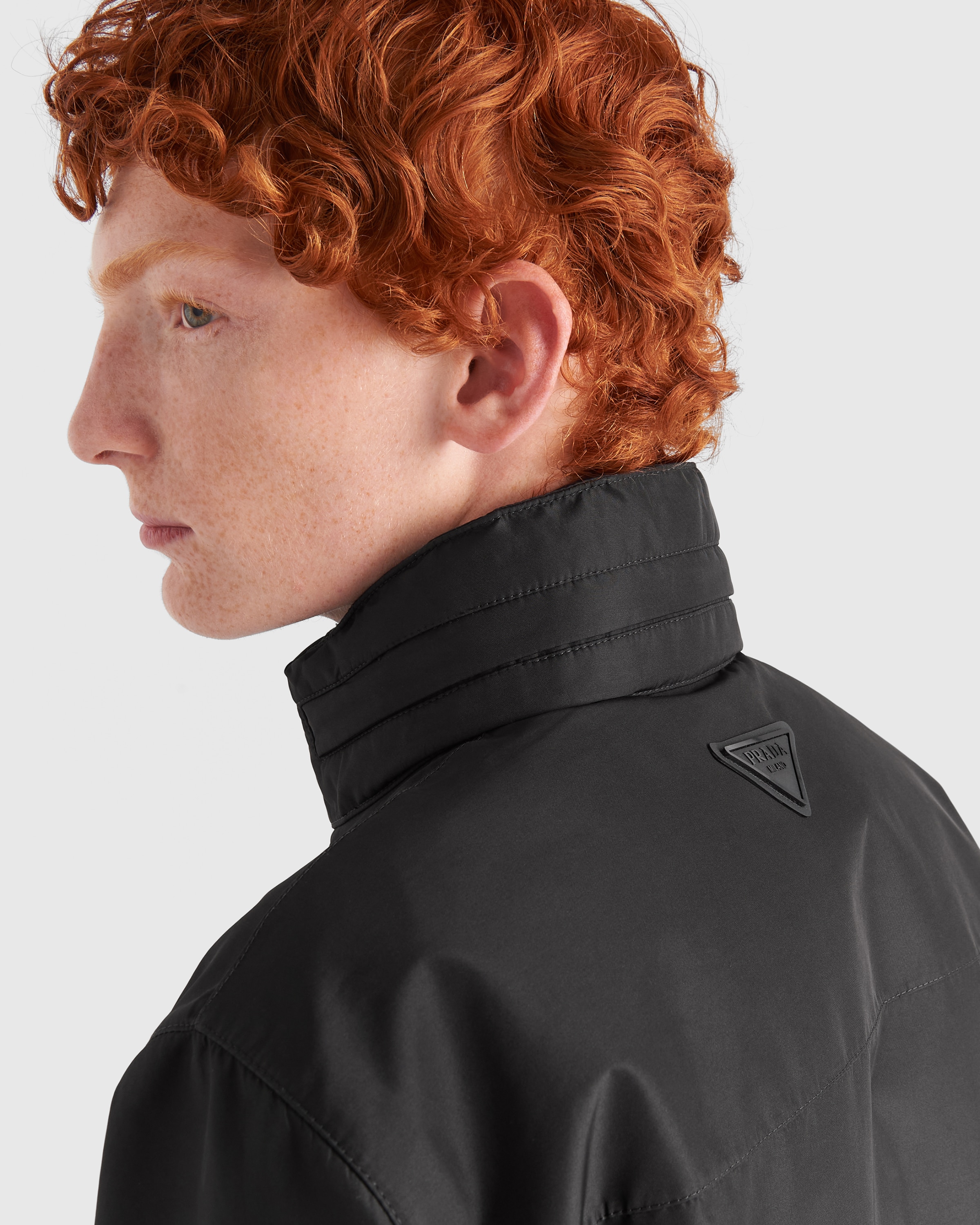 Prada padded technical fabric jacket shop
