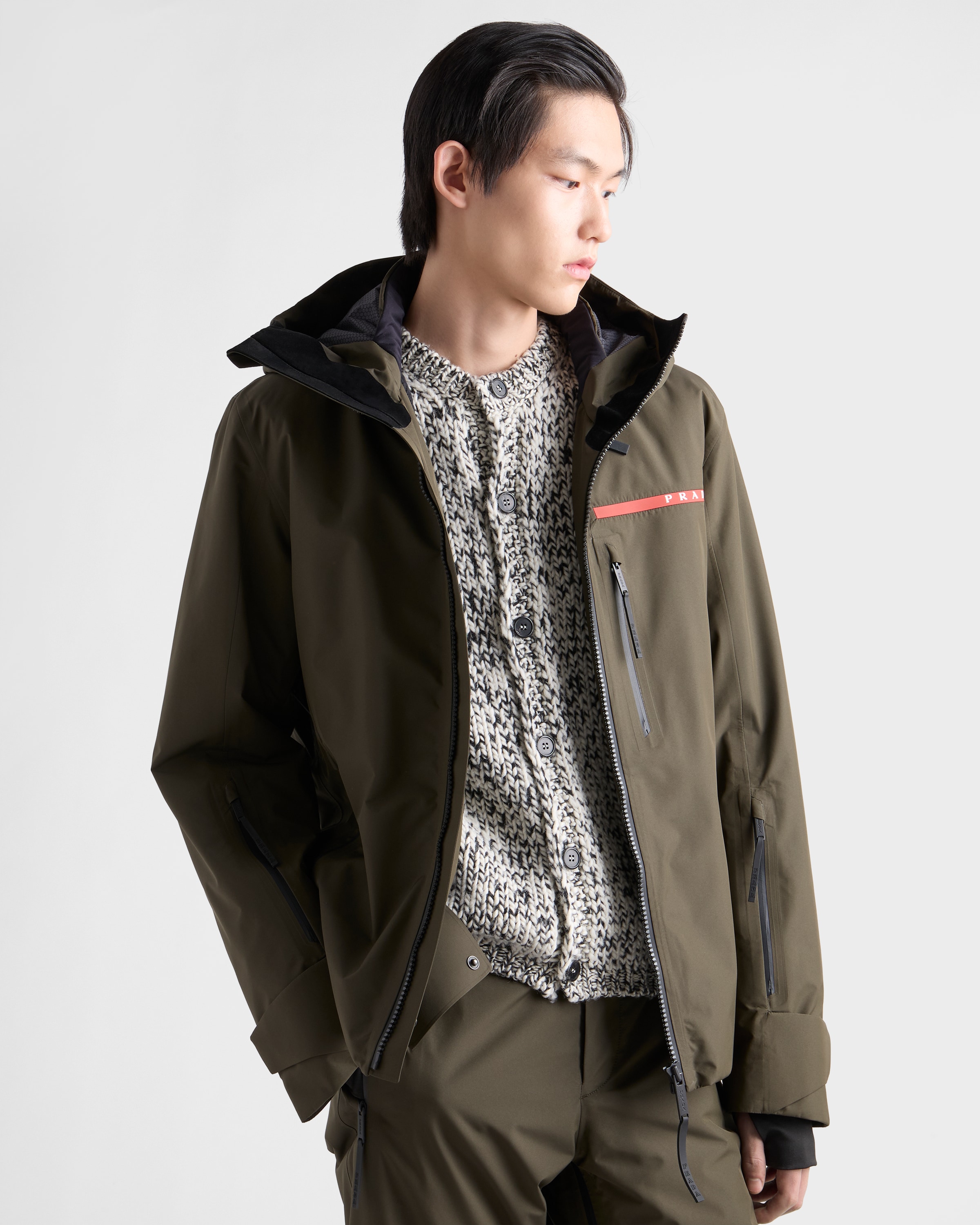 Military Green Extreme-tex Blouson Jacket | PRADA