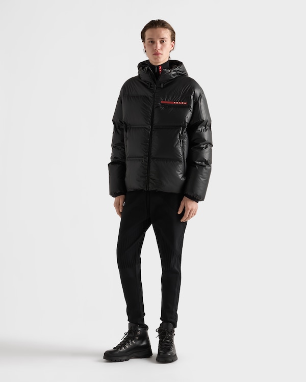 Medium-weight technical fabric down jacket - Black Medium-weight technical fabric down jacket - Black