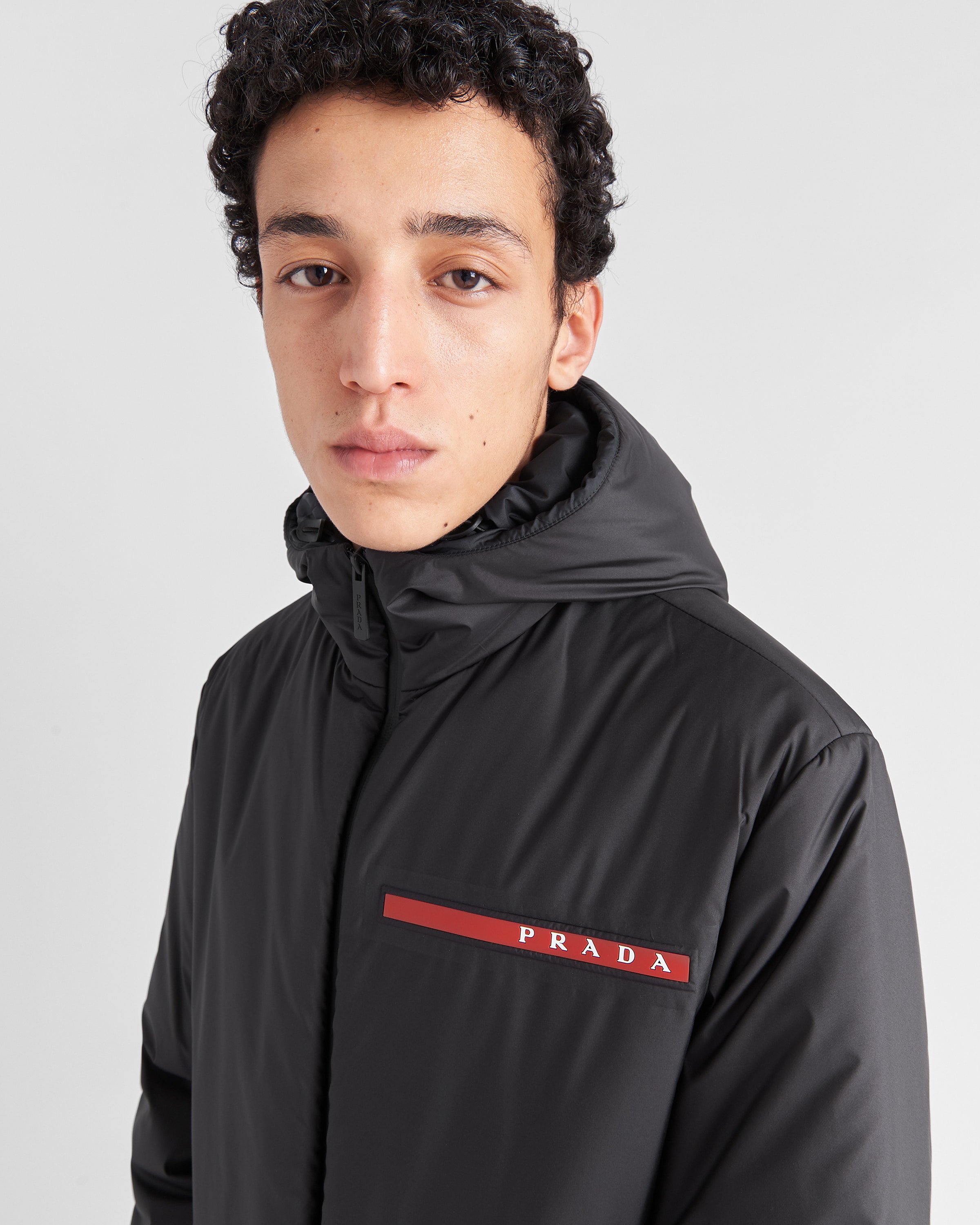 Black Light Polyester Padded Jacket PRADA