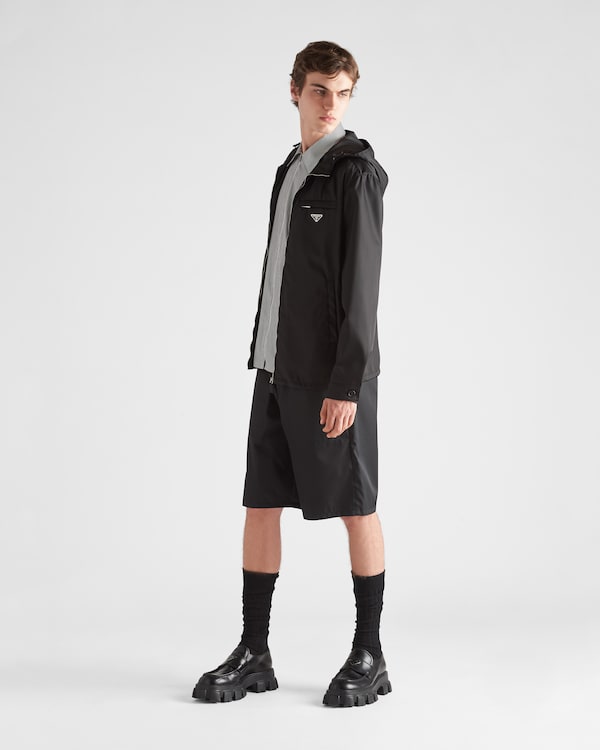 Re-Nylon hooded blouson jacket Re-Nylon hooded blouson jacket