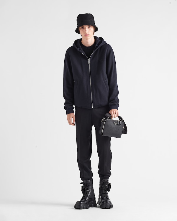 Wool blend zipper hoodie Wool blend zipper hoodie