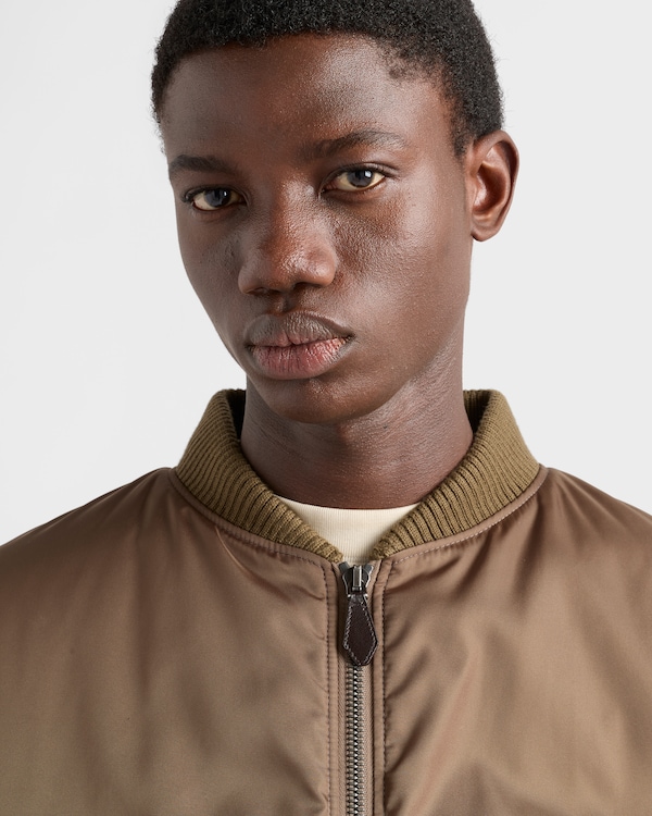 Re-Nylon bomber jacket - Bamboo Gray Re-Nylon bomber jacket - Bamboo Gray
