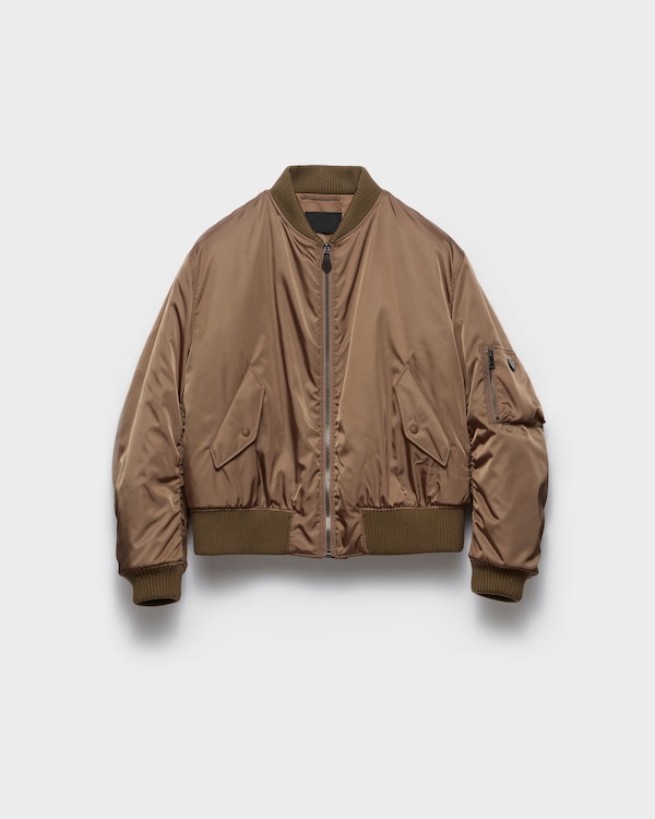 Re-Nylon bomber jacket - Bamboo Gray Re-Nylon bomber jacket - Bamboo Gray