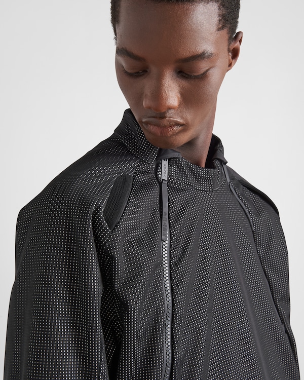 Reflective fabric ski jacket Reflective fabric ski jacket