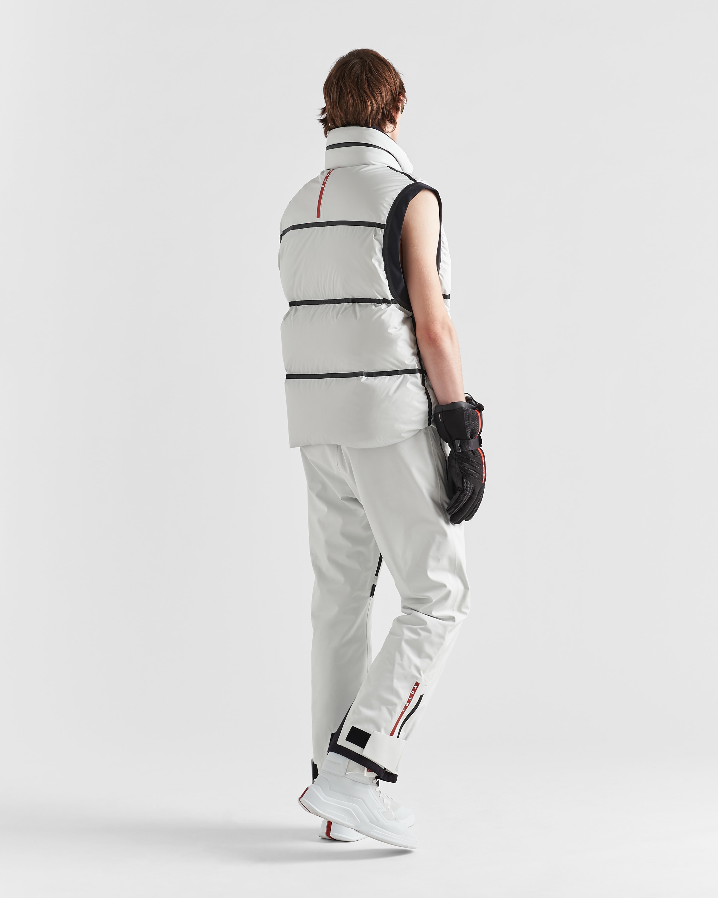 関税込 PRADA |Technical fabric down vest Prada Re-Nylon Down Vest | Saks Fifth Avenue