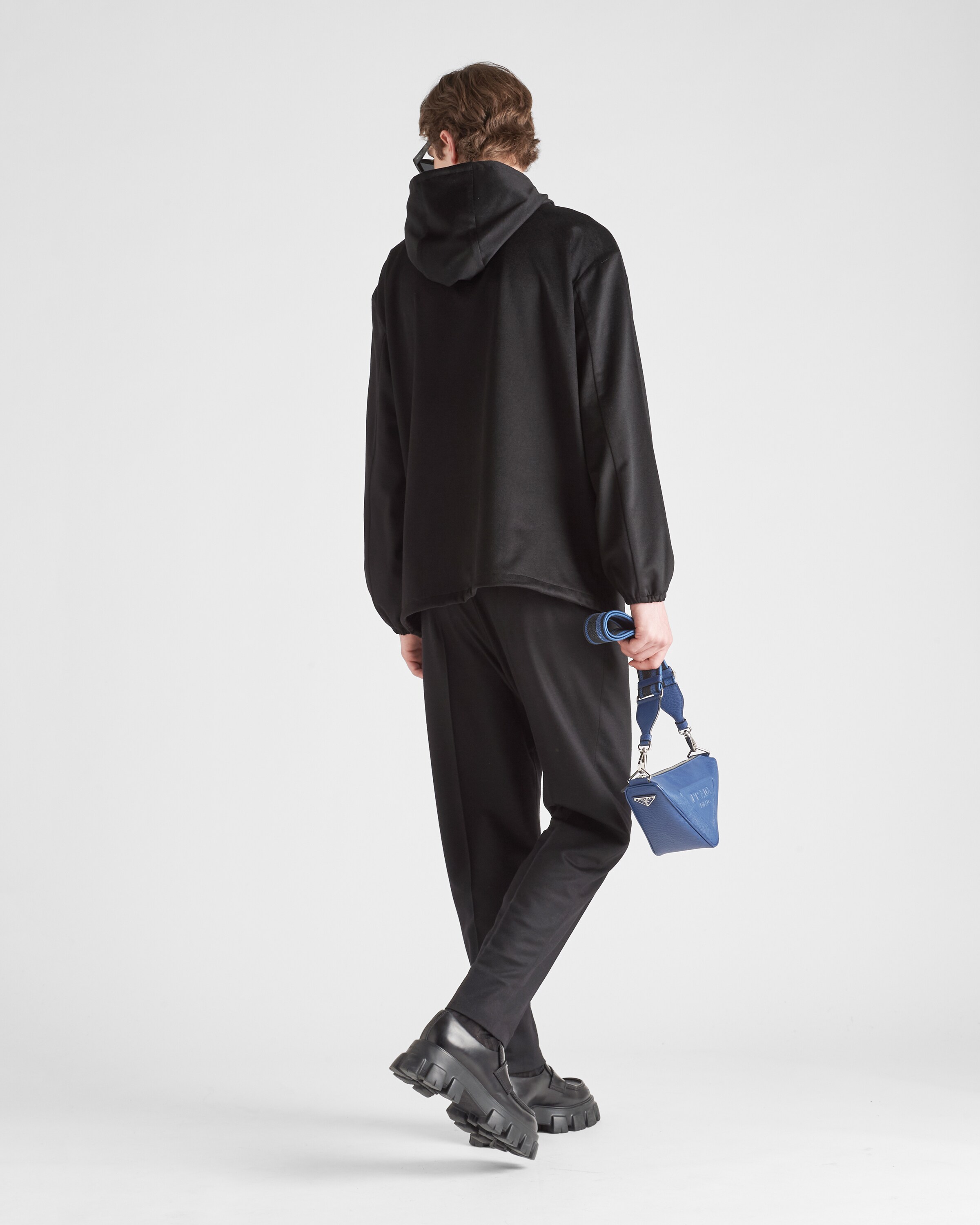 Black Cashmere Hoodie | PRADA