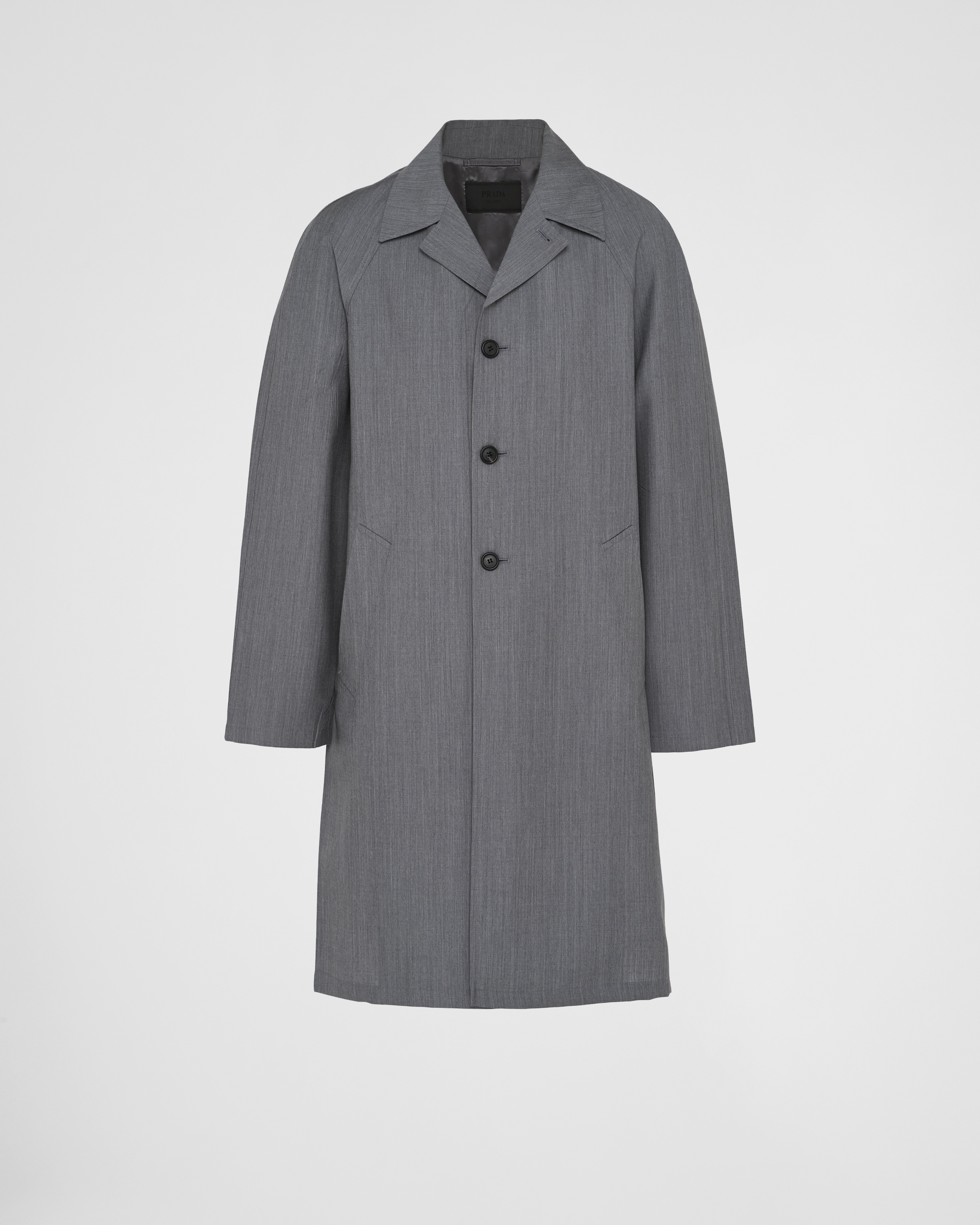 Grey top mohair coat