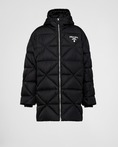 Black Re-Nylon down coat | Prada
