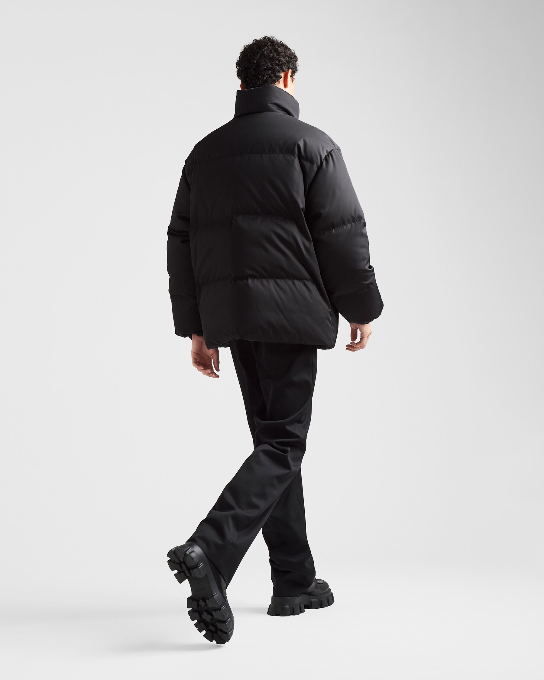 PRADA 25S MEDIUM-LENGTH GOOSE DOWN COAT 227