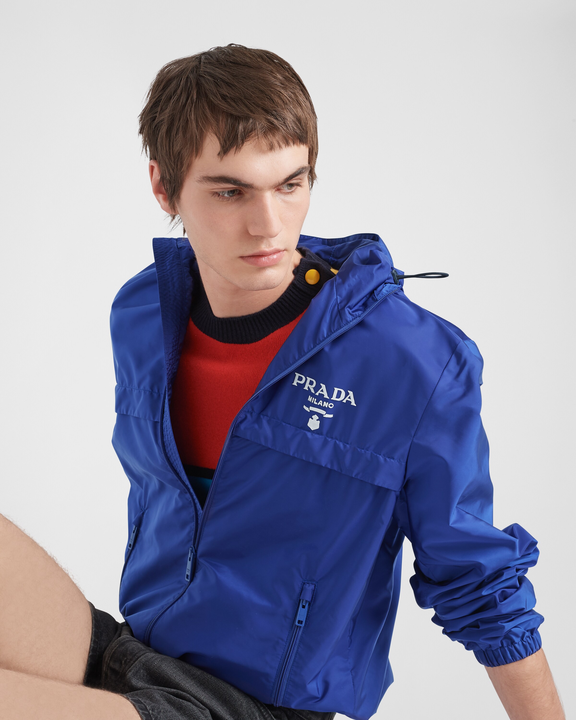 Prada jacket blue sales