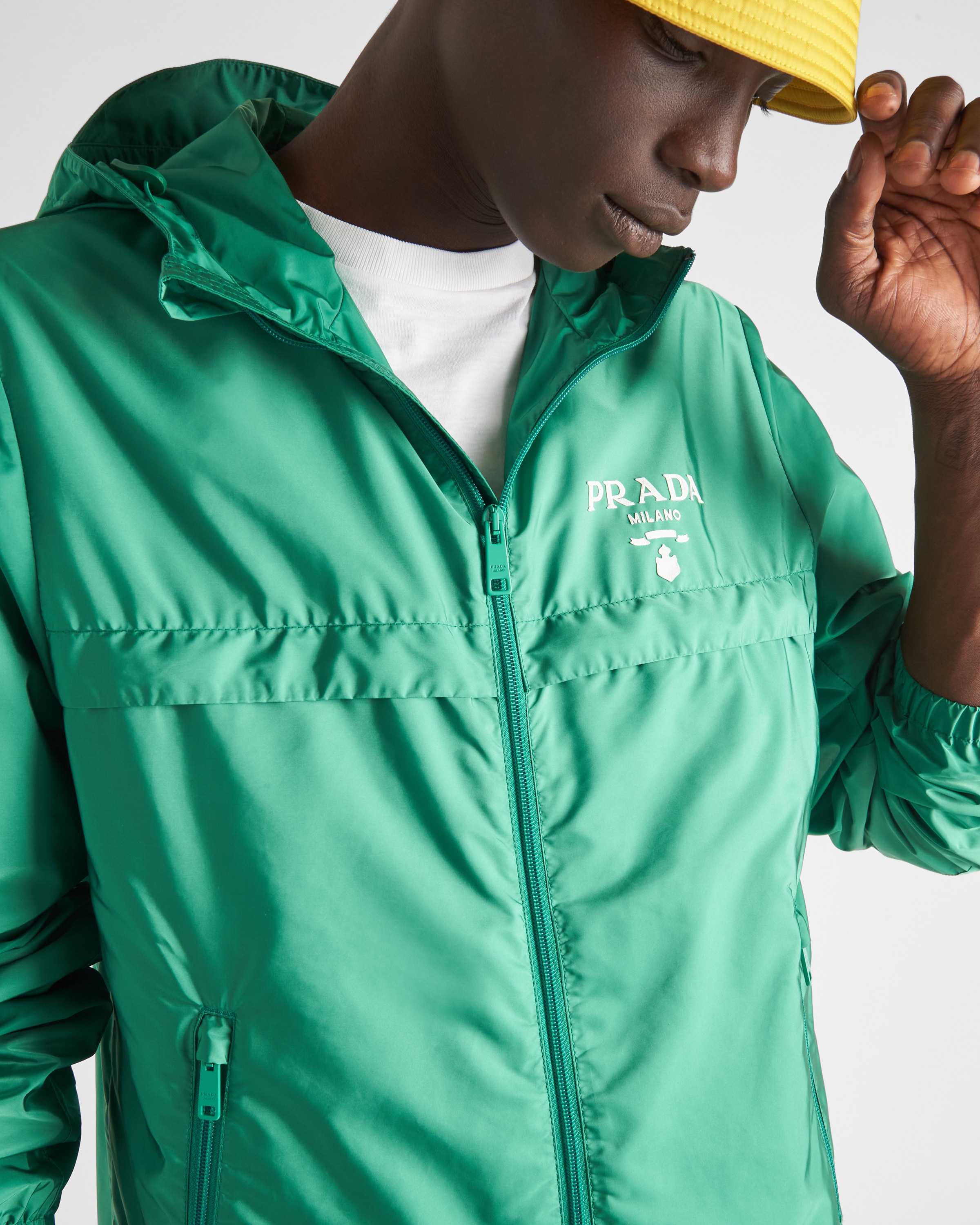 Prada green jacket new arrivals