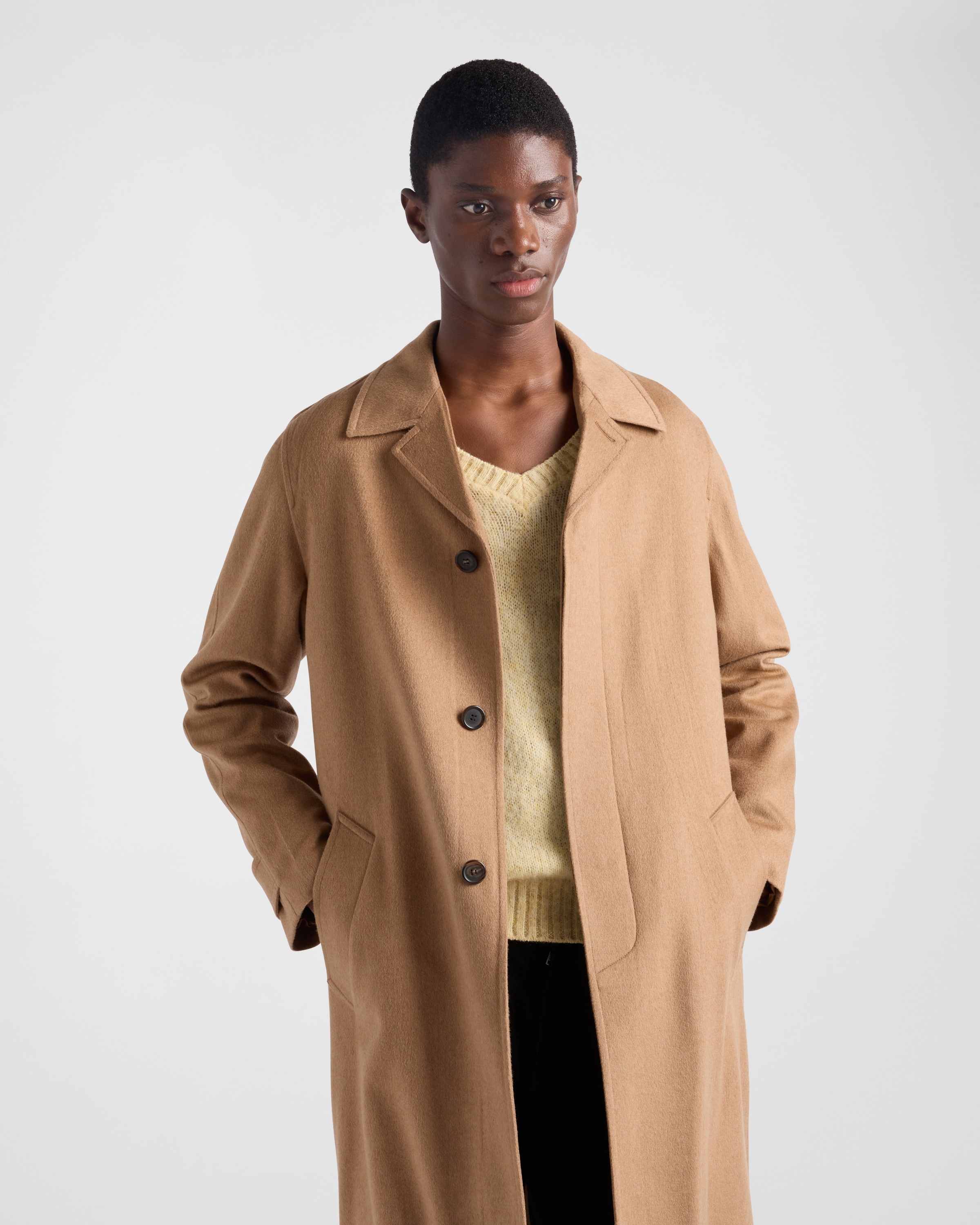 Prada camel coat 2025