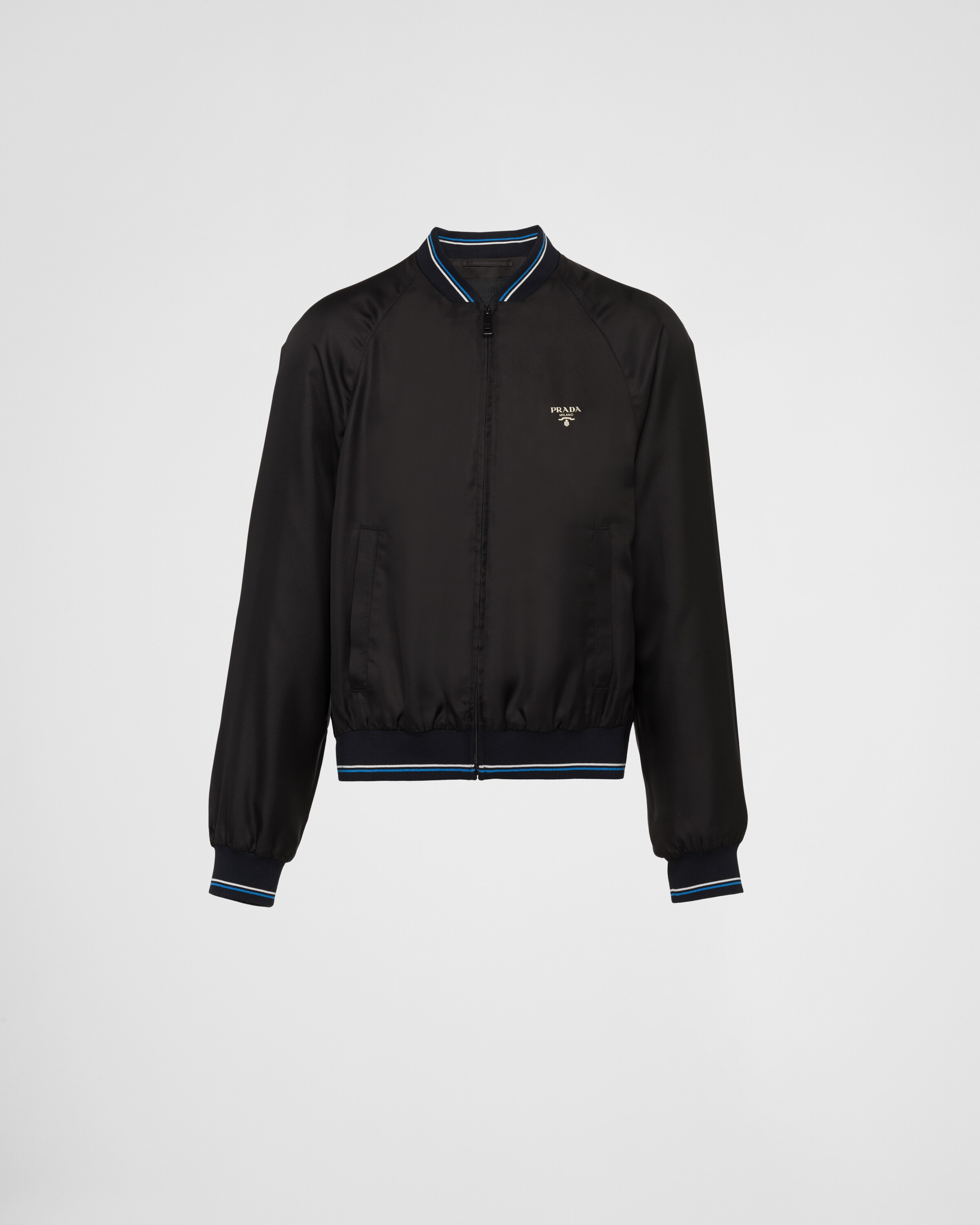 Black Silk bomber jacket | Prada
