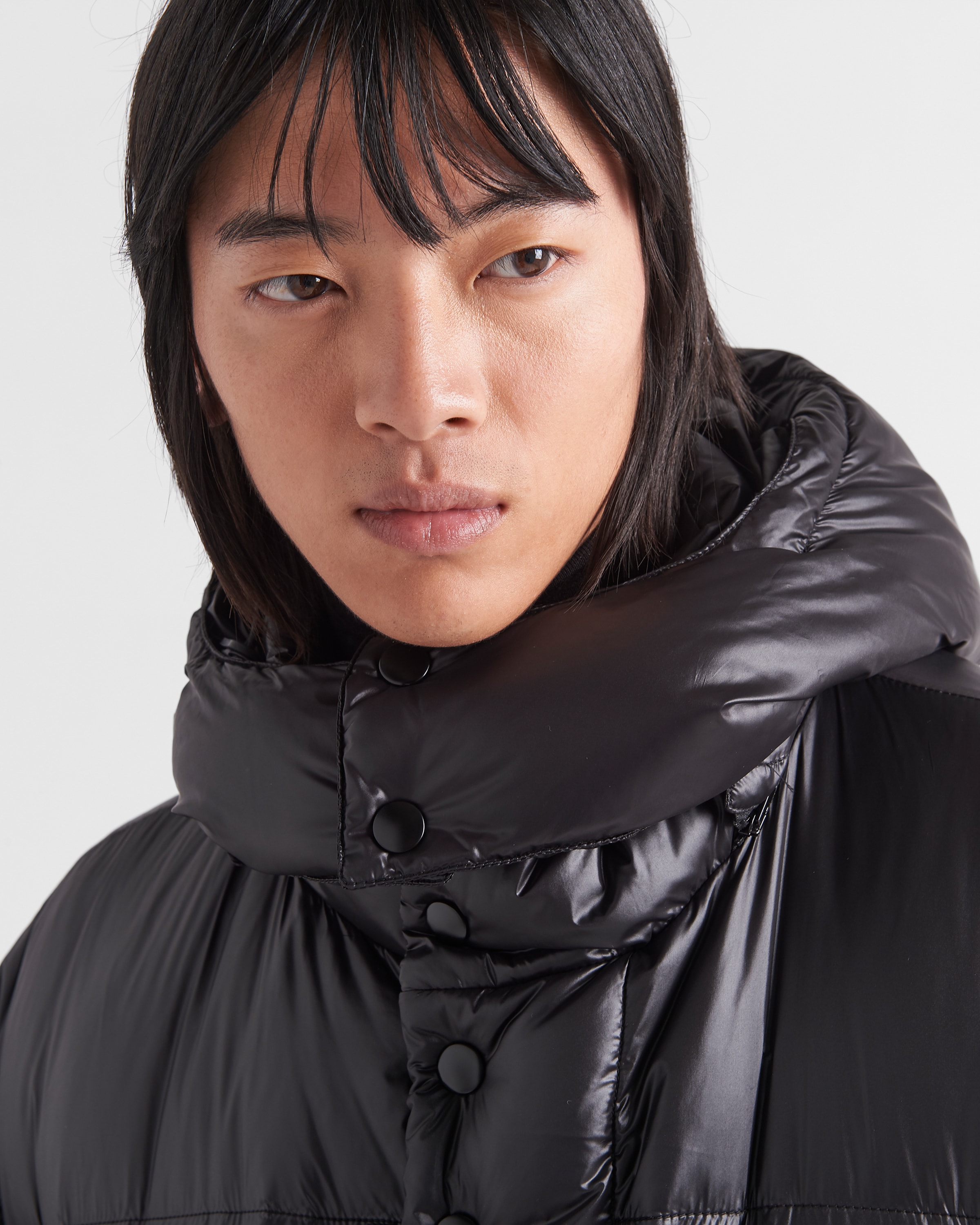 Black ReNylon down coat Prada