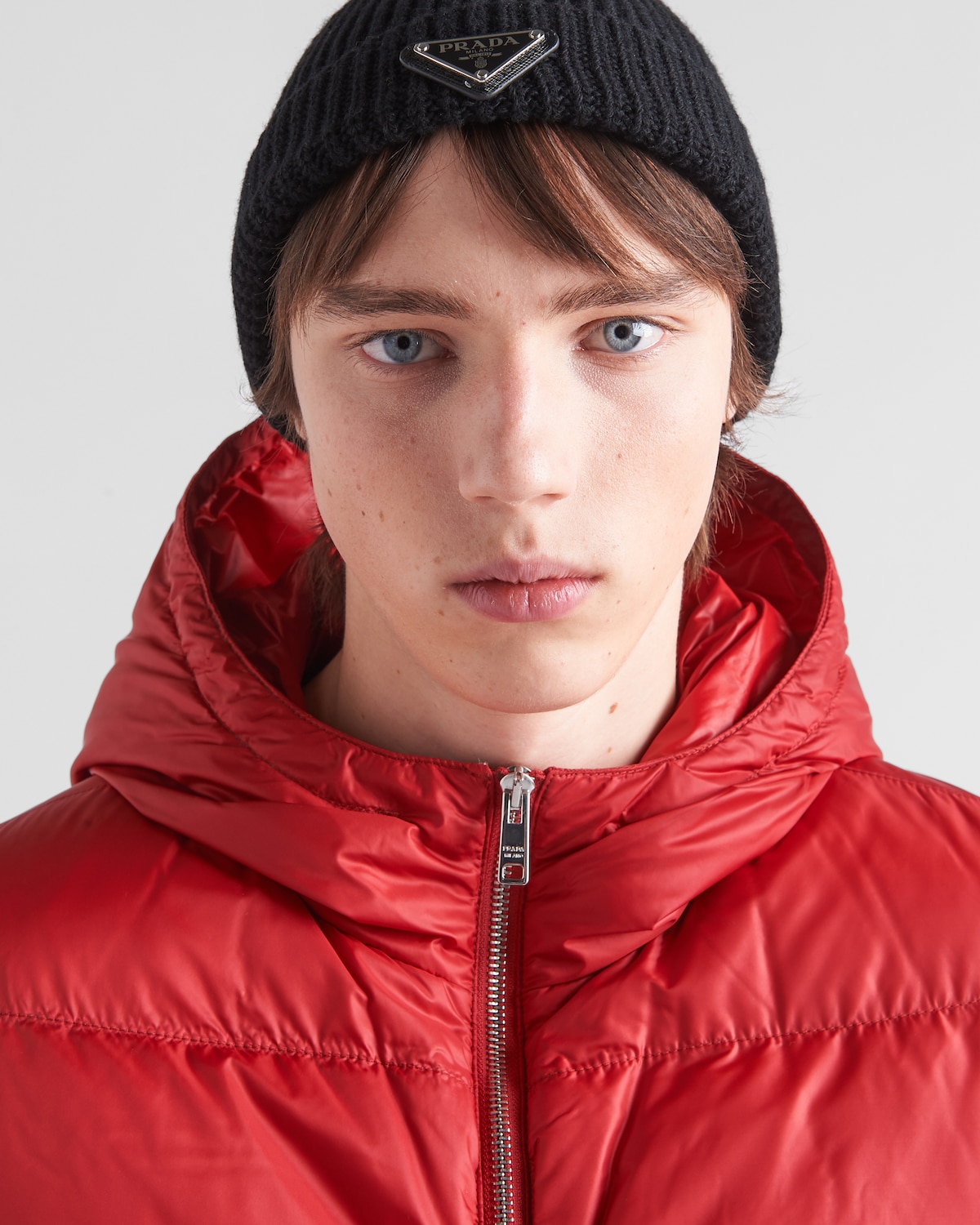 Red Regenerated Re-nylon Down Vest | PRADA