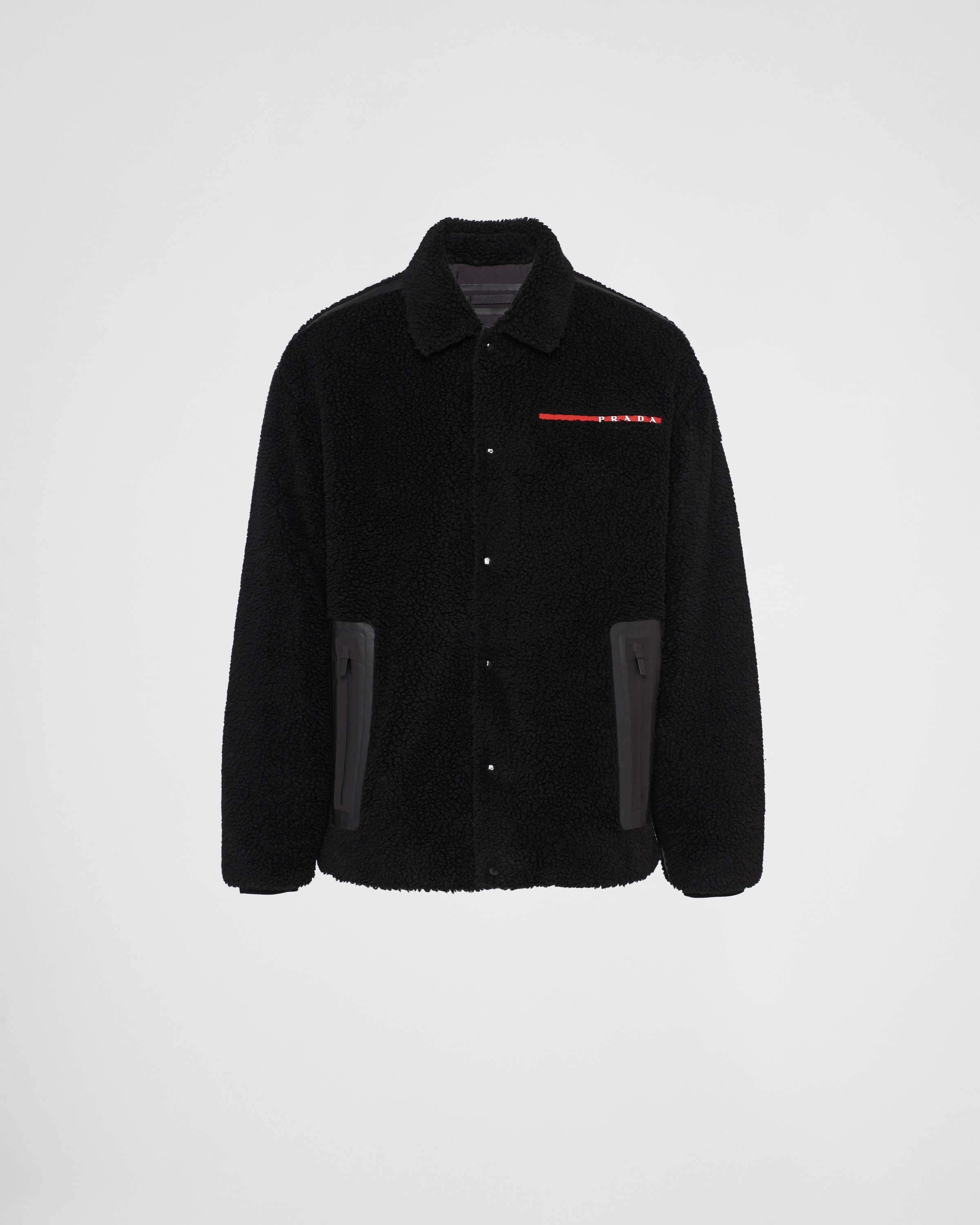 Black Fleece Blouson Jacket PRADA