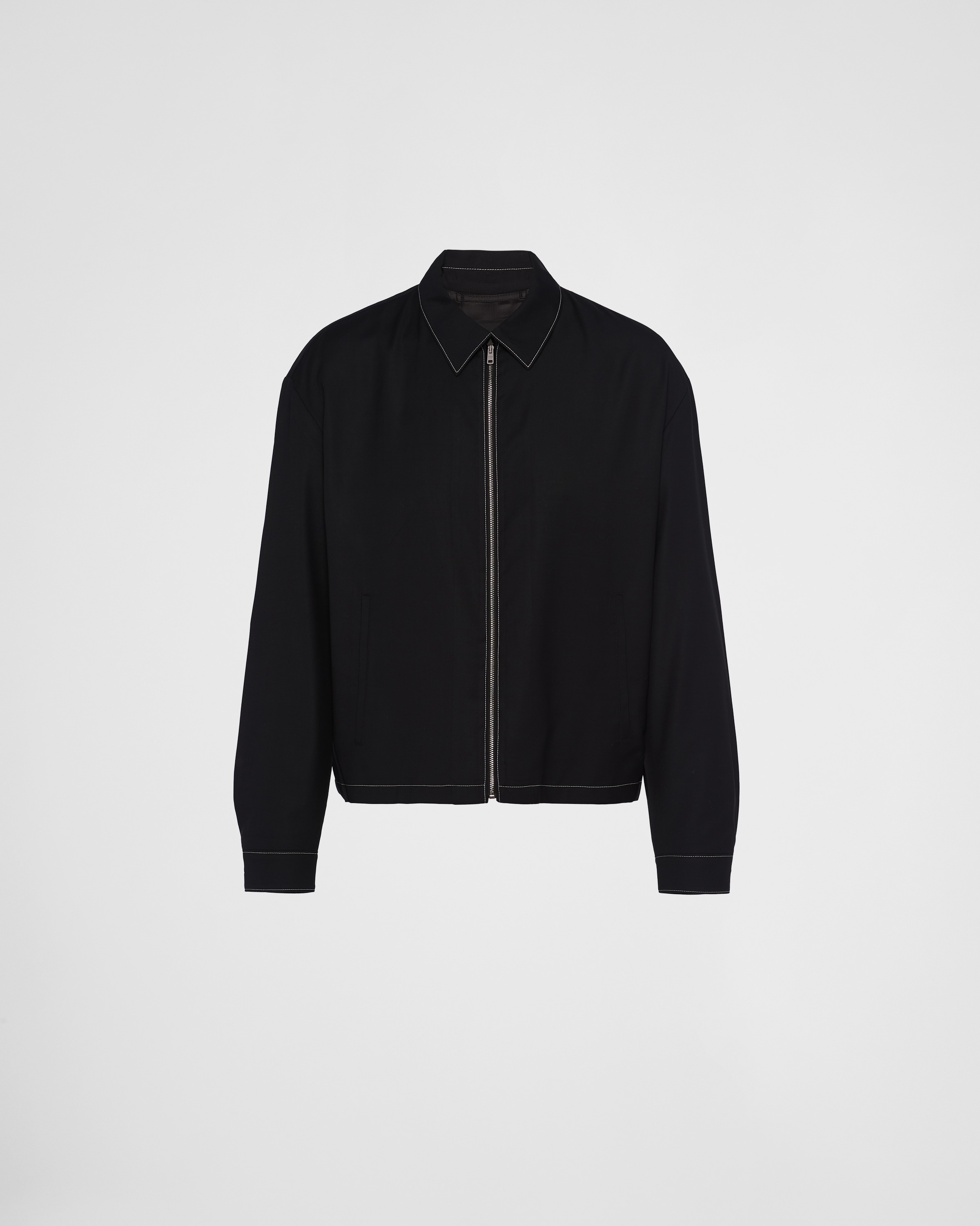 Wool blouson jacket