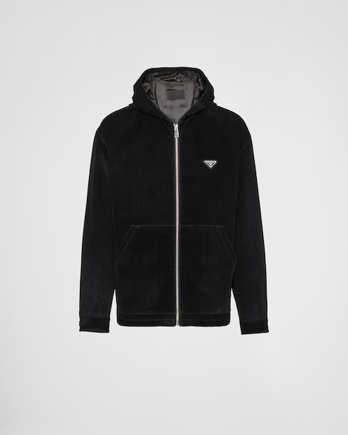 Prada Cotton velvet blouson jacket 1