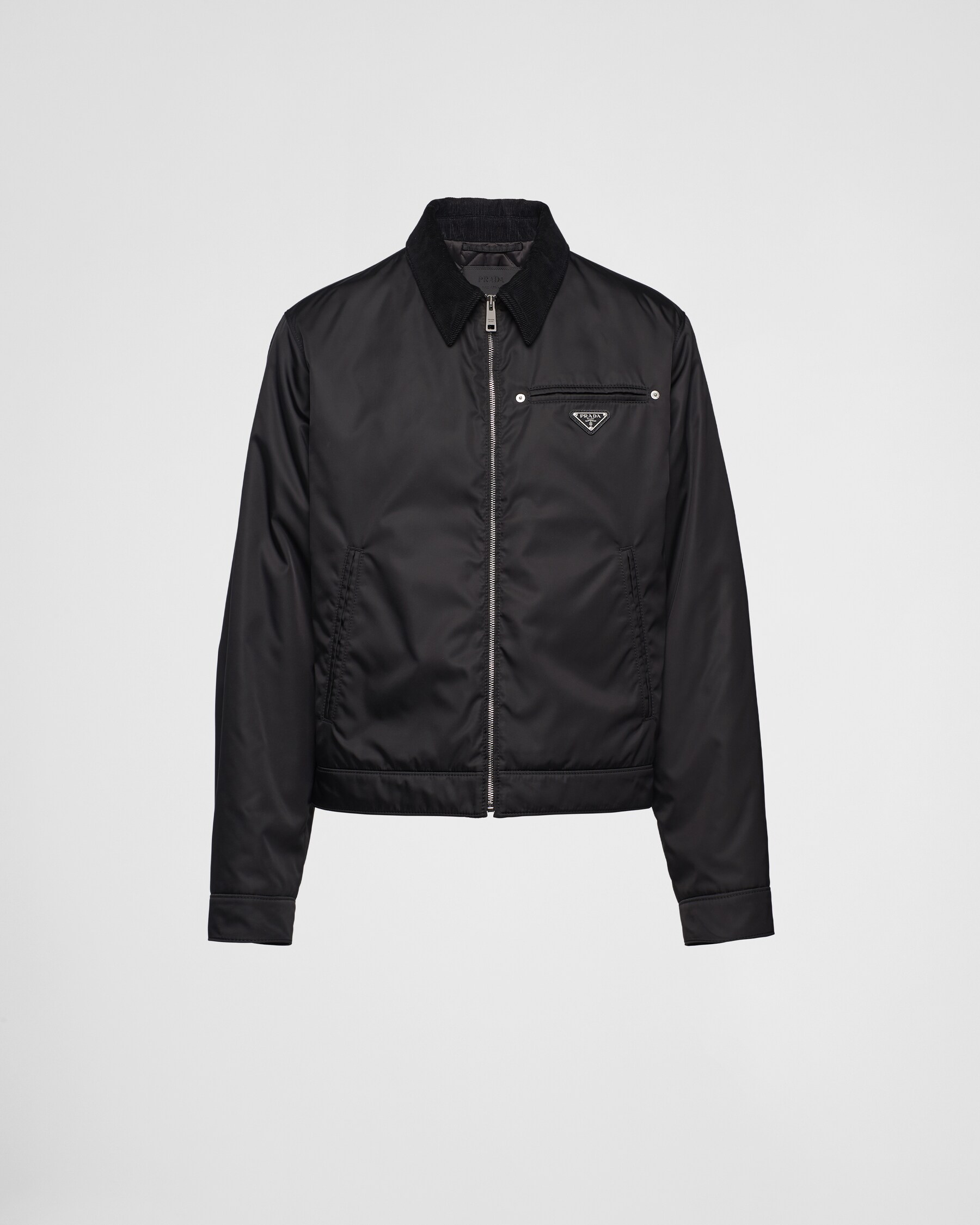Black Renylon Blouson Jacket PRADA