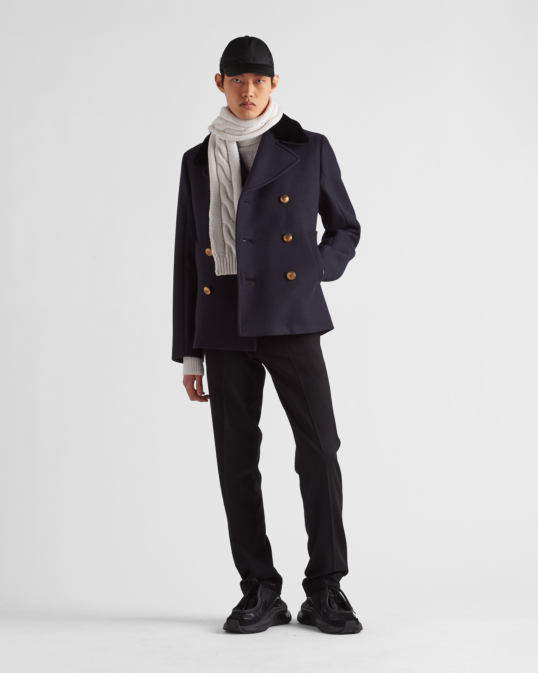 Navy Wool Peacoat PRADA navy-wool-peacoat-prada