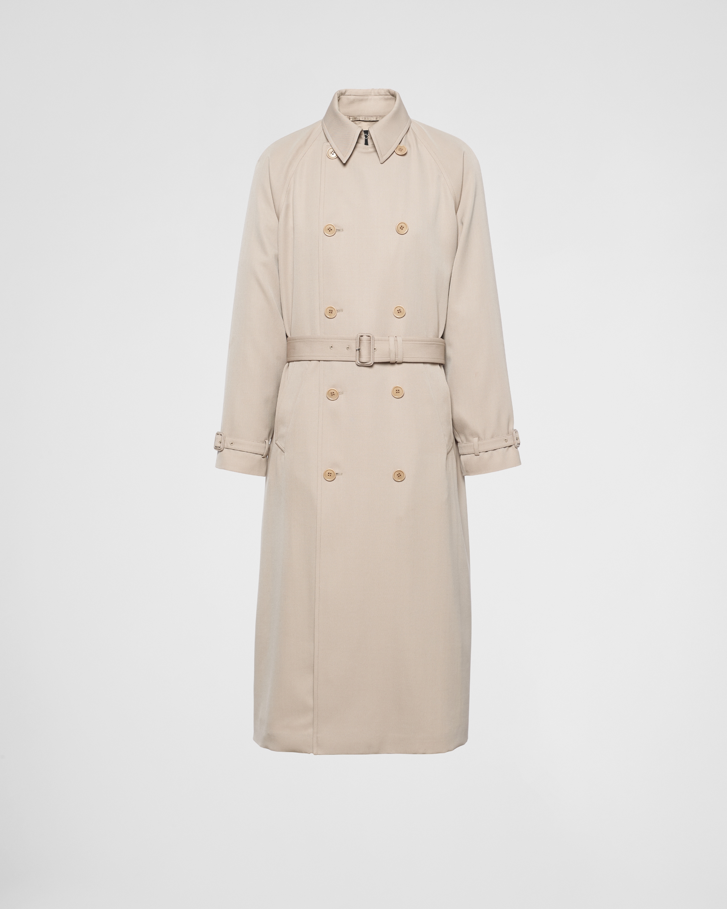 Shop Prada Wool Coat