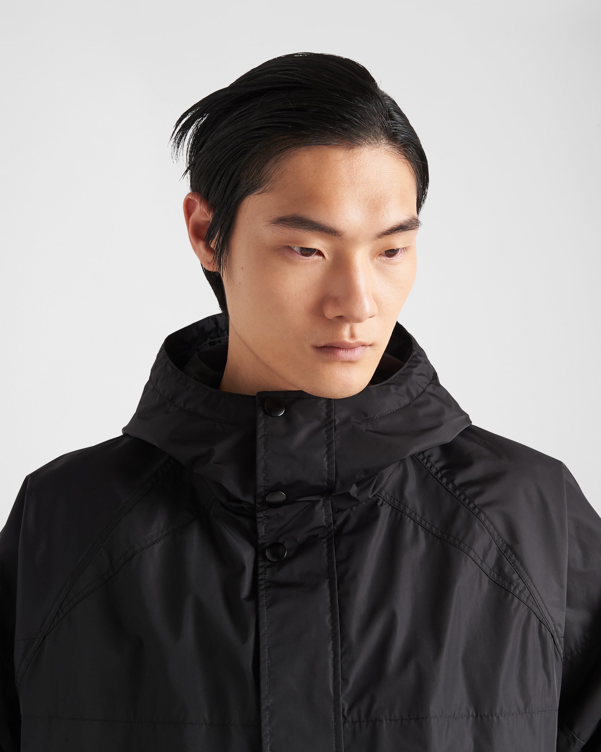 Prada padded store technical fabric jacket