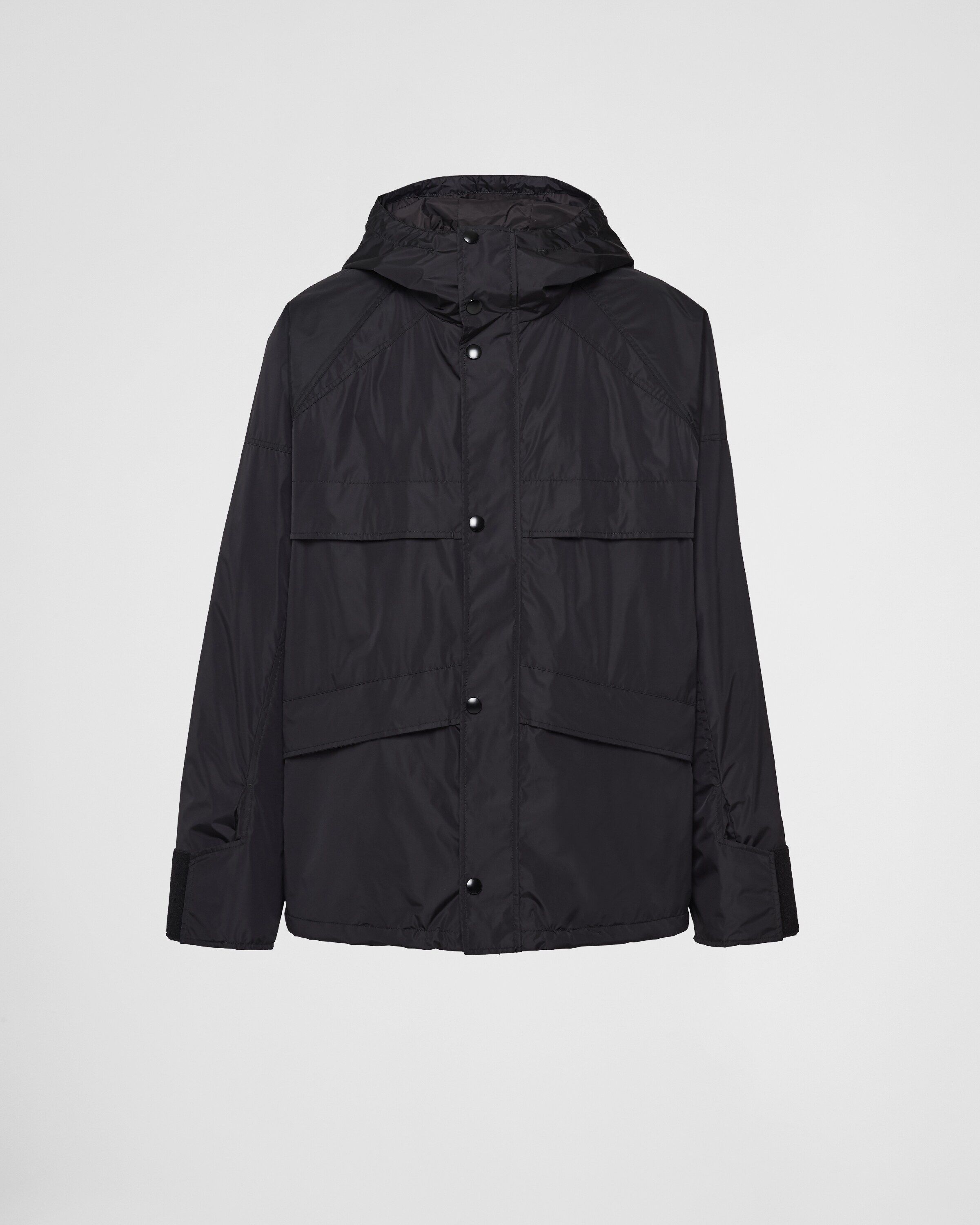 Prada Technical Fabric Jacket In Schwarz