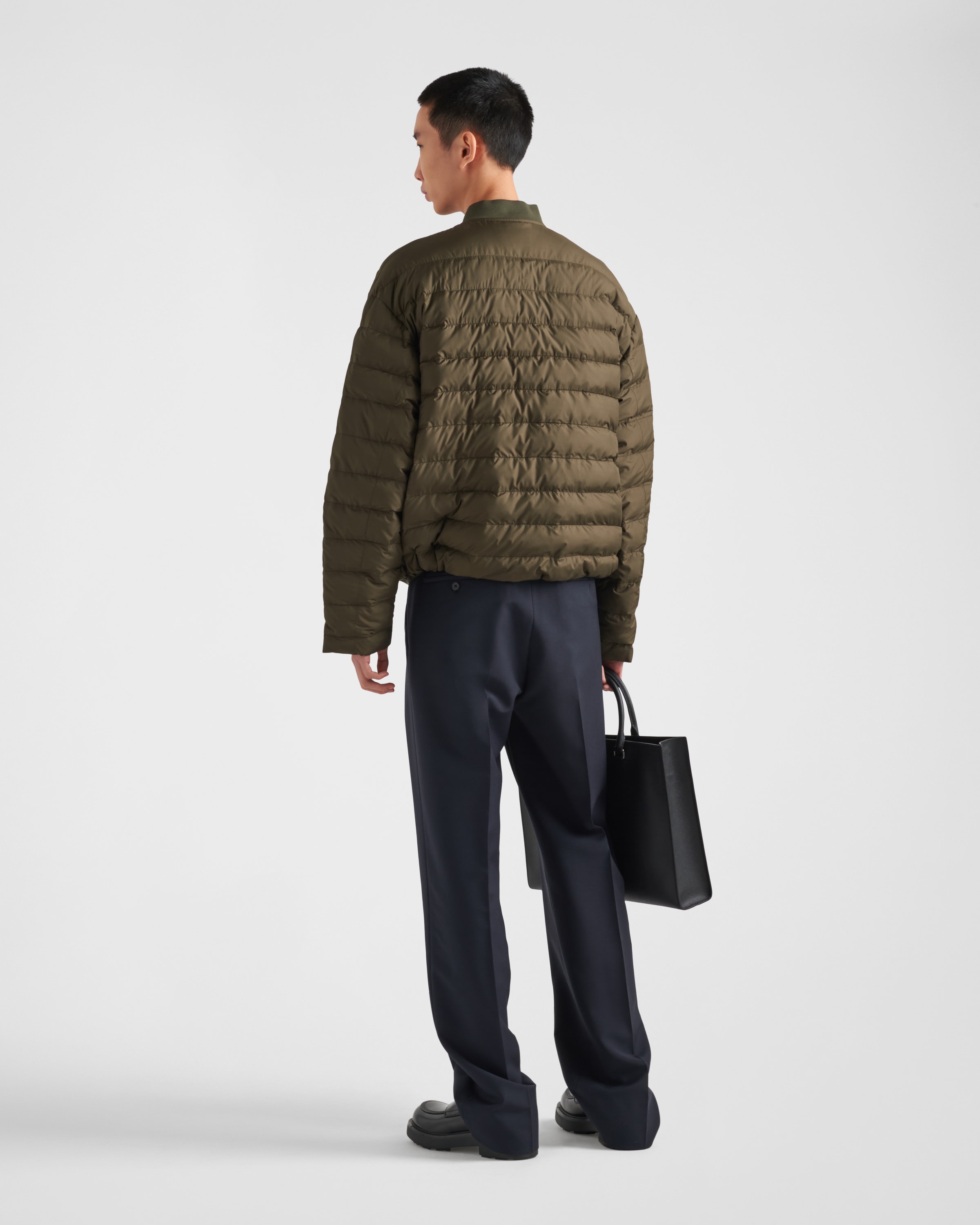 Prada padded technical fabric jacket shop
