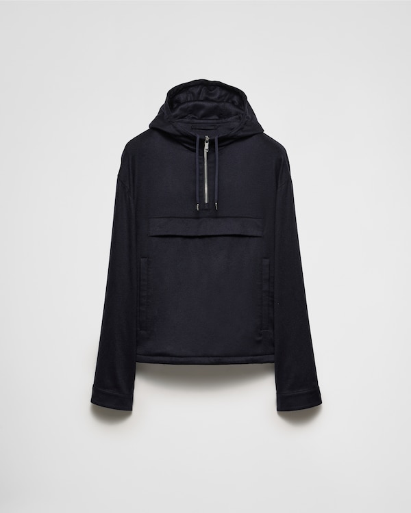 Ebony Cotton blend blouson jacket | PRADA