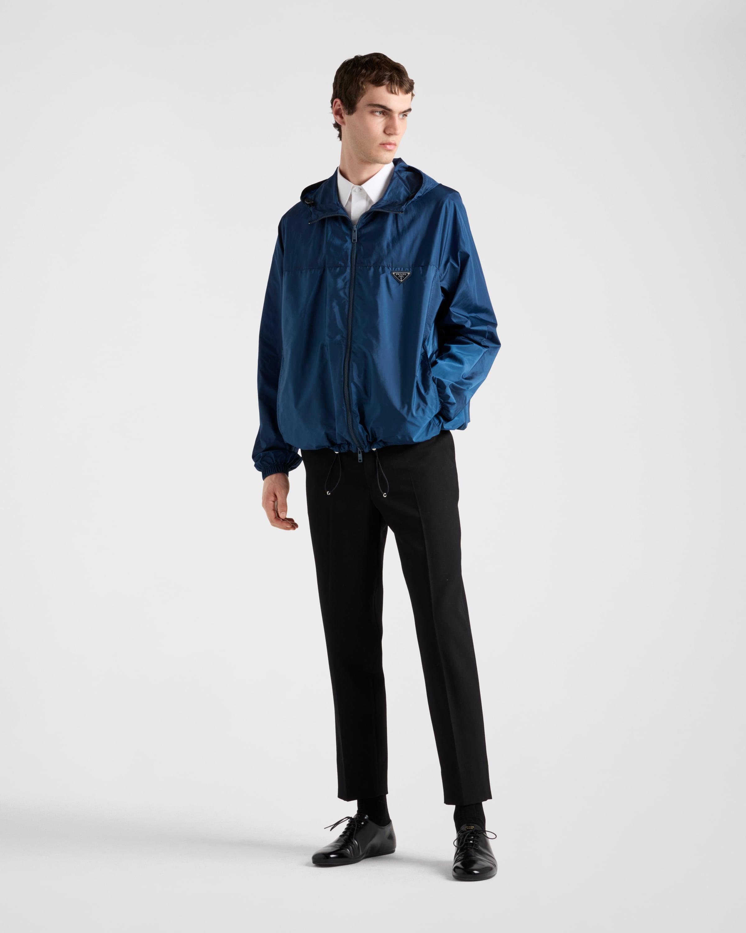 Aviator Blue Re nylon Jacket PRADA