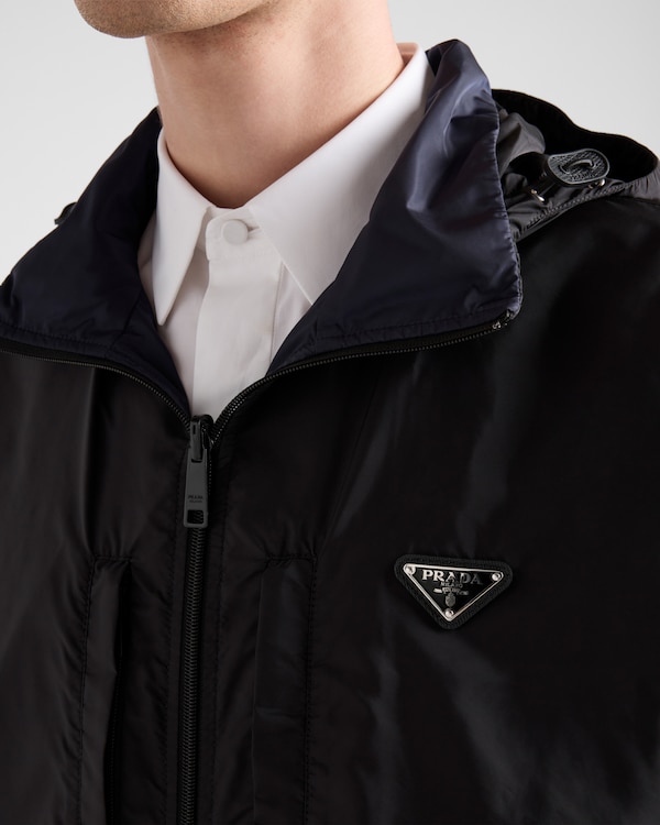 Veste en Re-Nylon - Noir/Bleu Veste en Re-Nylon - Noir/Bleu
