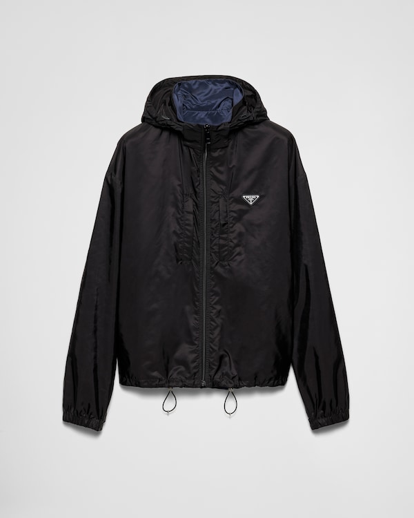 Veste en Re-Nylon - Noir/Bleu Veste en Re-Nylon - Noir/Bleu
