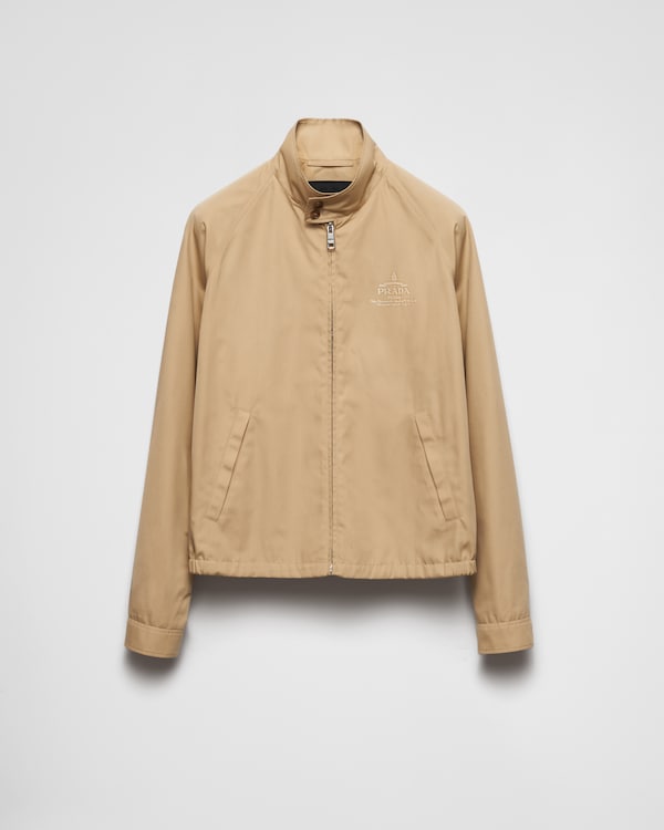 Turquoise Cotton Safari Jacket | PRADA